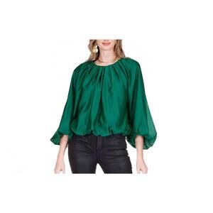 NEW JADE balloon blouse in hunter